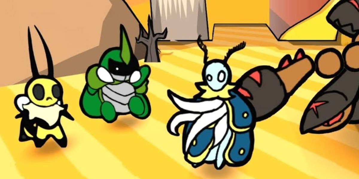 Leif being attacked by a scorpion in Bug Fables