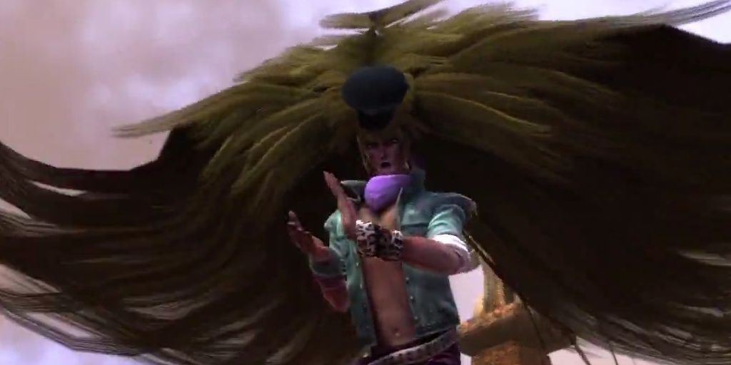 Lionwhyte flying in Brutal Legend