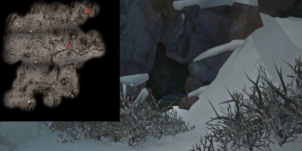 lThe Long Dark Hushed River Valley Cave Map