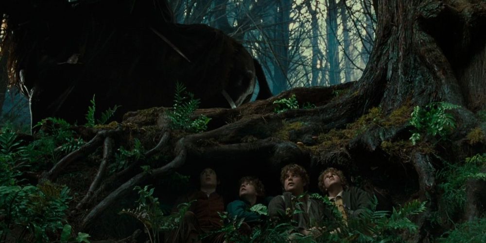 lord of the rings frodo sam merry pippin hiding