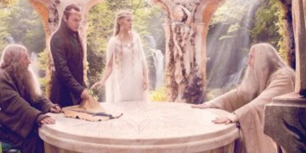 lord of the rings gandalf saruman elrond galadriel