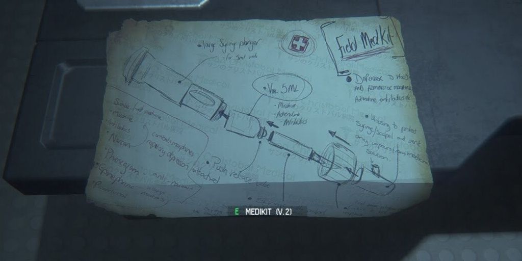 Medkit blueprint from Alien Isolation