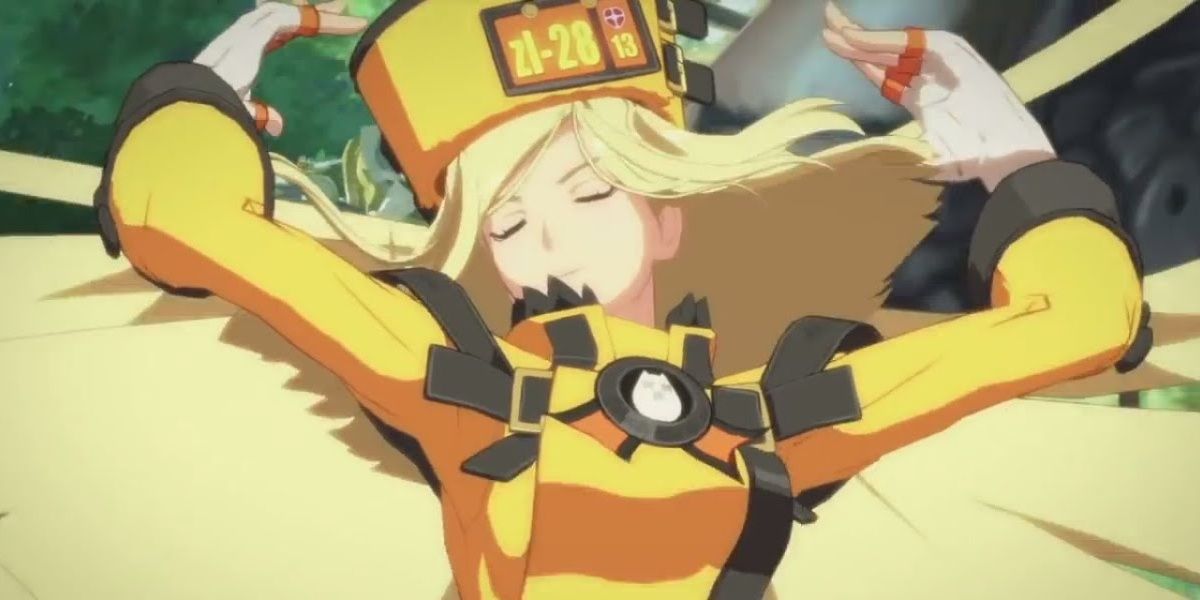 Millia spreading her hair in Guilty Gear Xrd