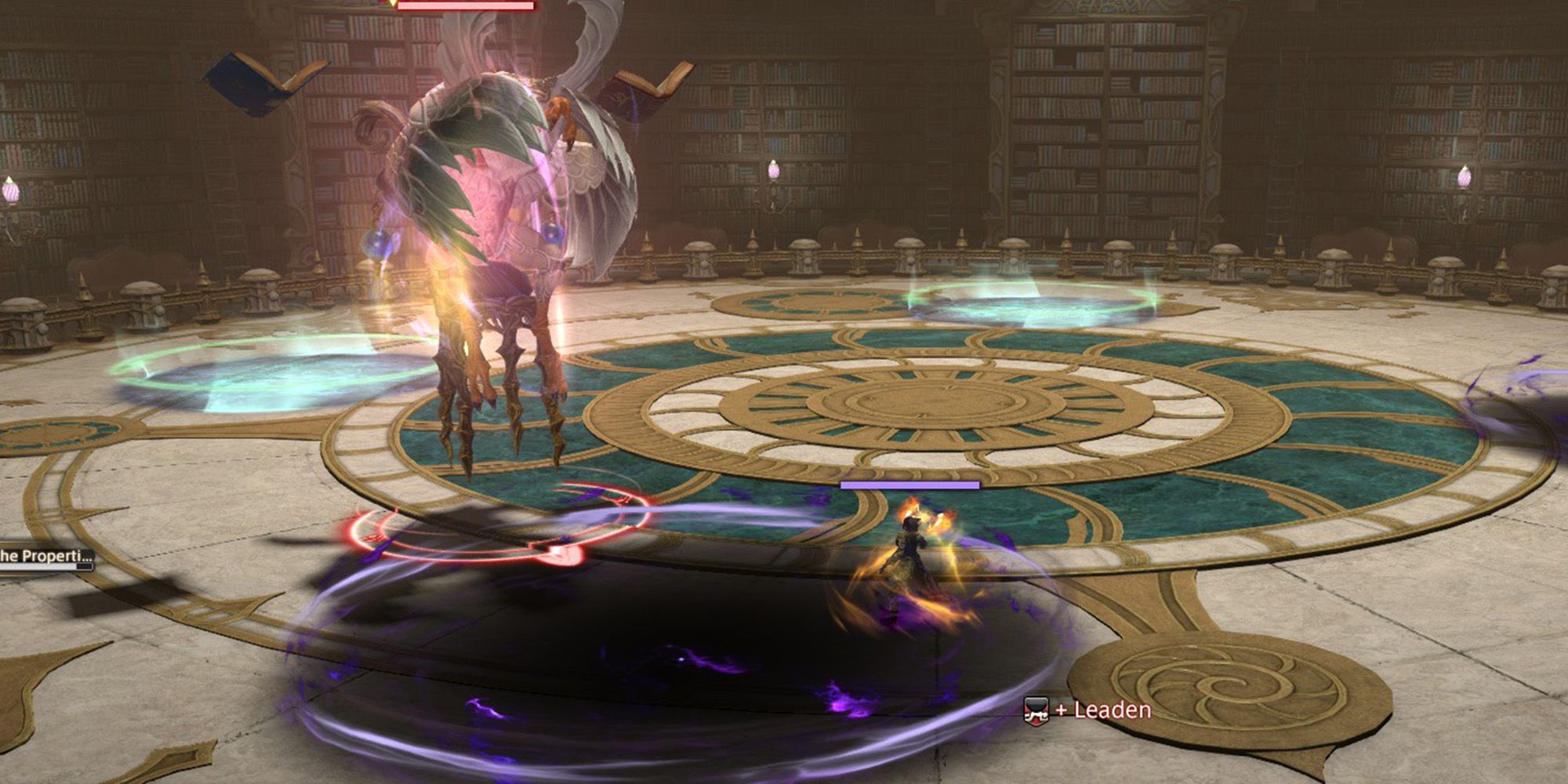 strix casting on the properties of tornados while the player enters the black puddle to grant leaden effect