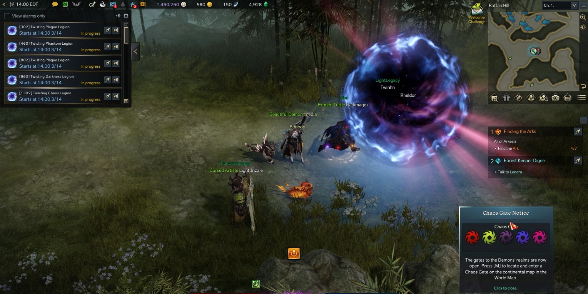 A chaos gate opens up in Rattan Hill of Annika