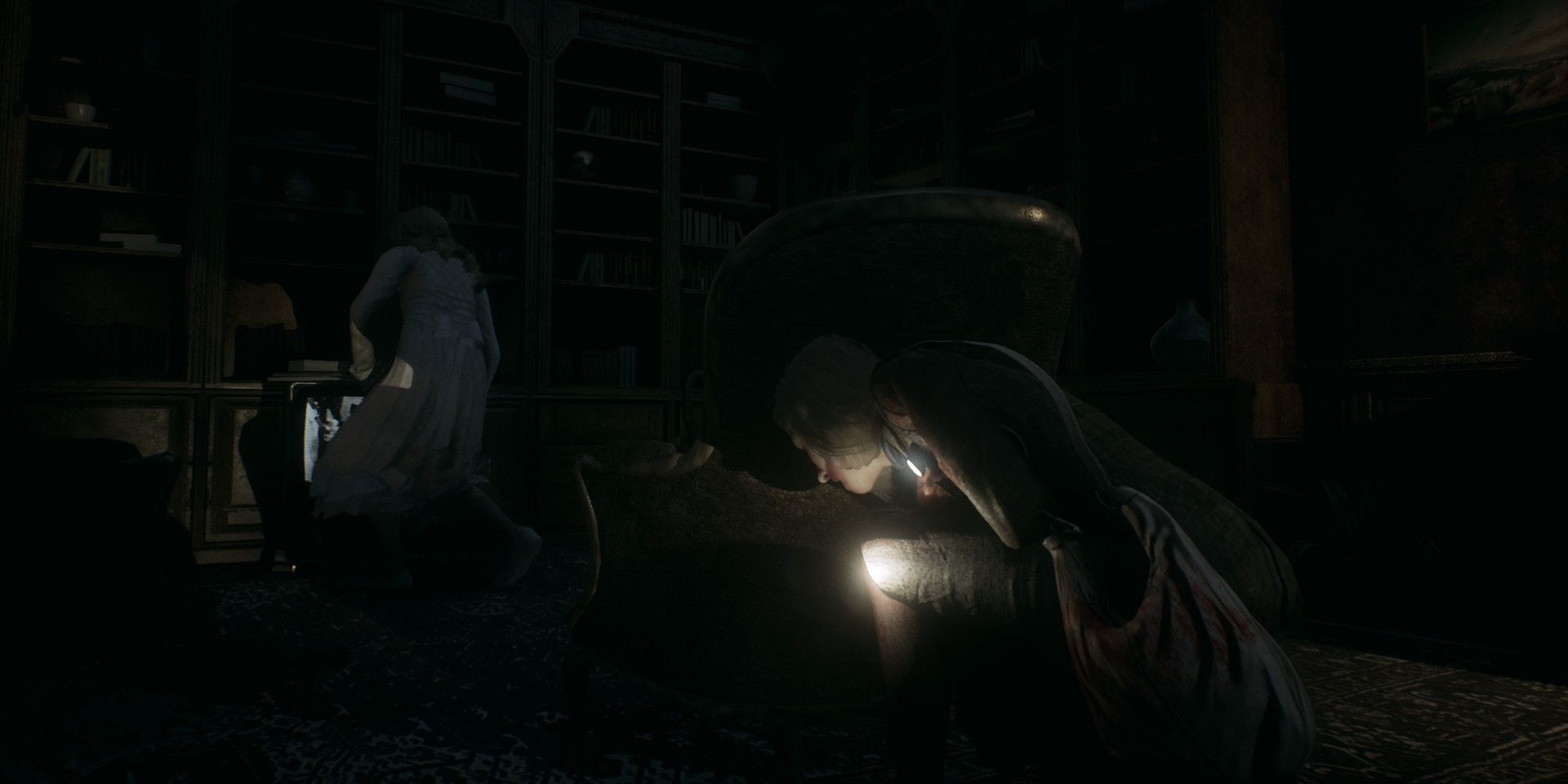 A screenshot showing gameplay in Remothered: Tormented Father