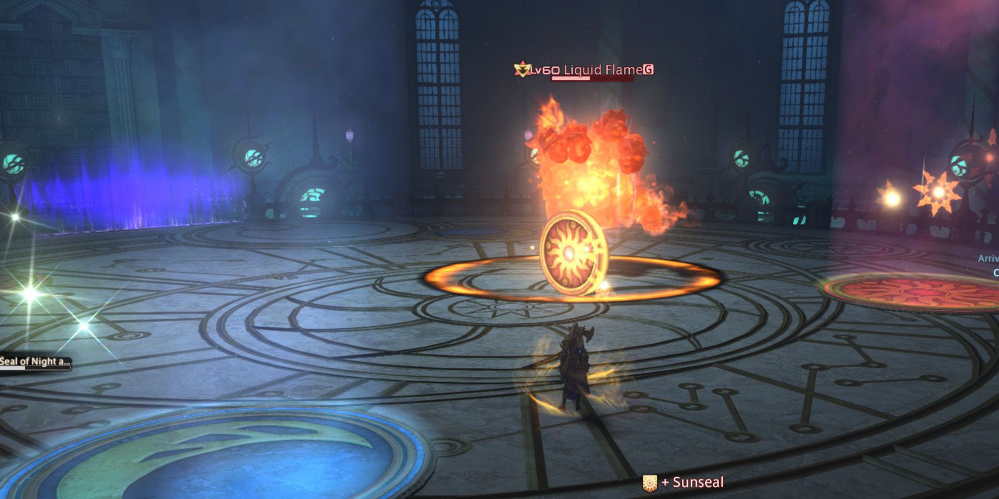 liquid flame casting seal of night and day to place sun and moon markers on players