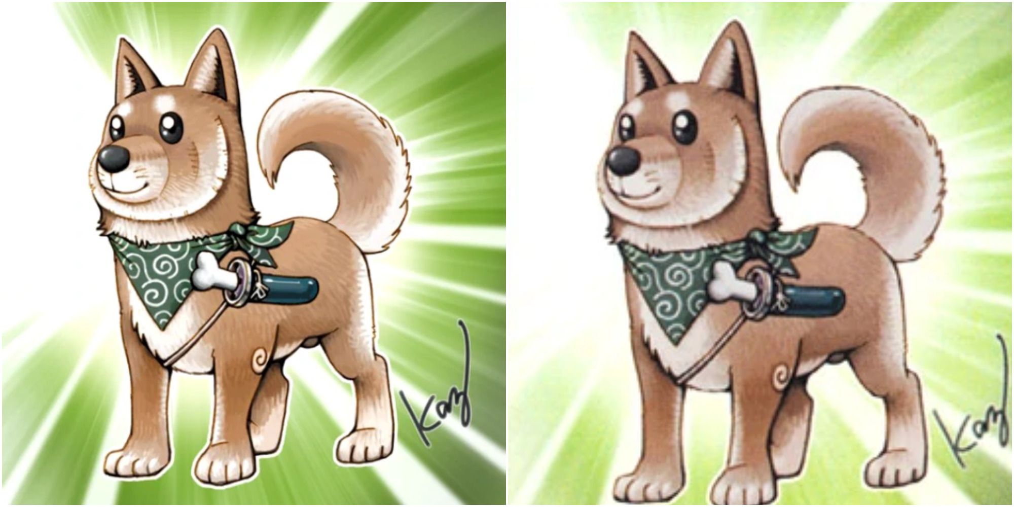 shiba warrior taro game & card art