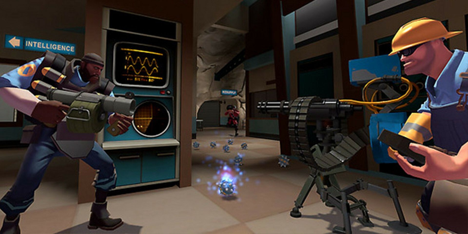 A screenshot showing gameplay in Team Fortress 2