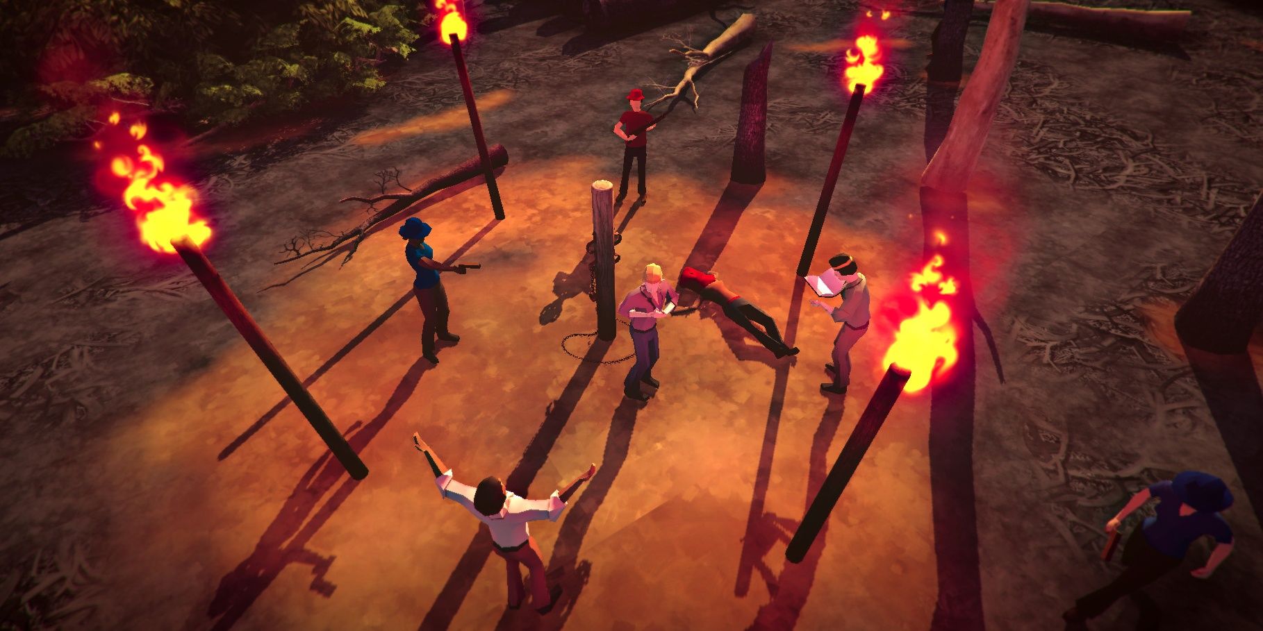 A screenshot showing gameplay in The Church in the Darkness