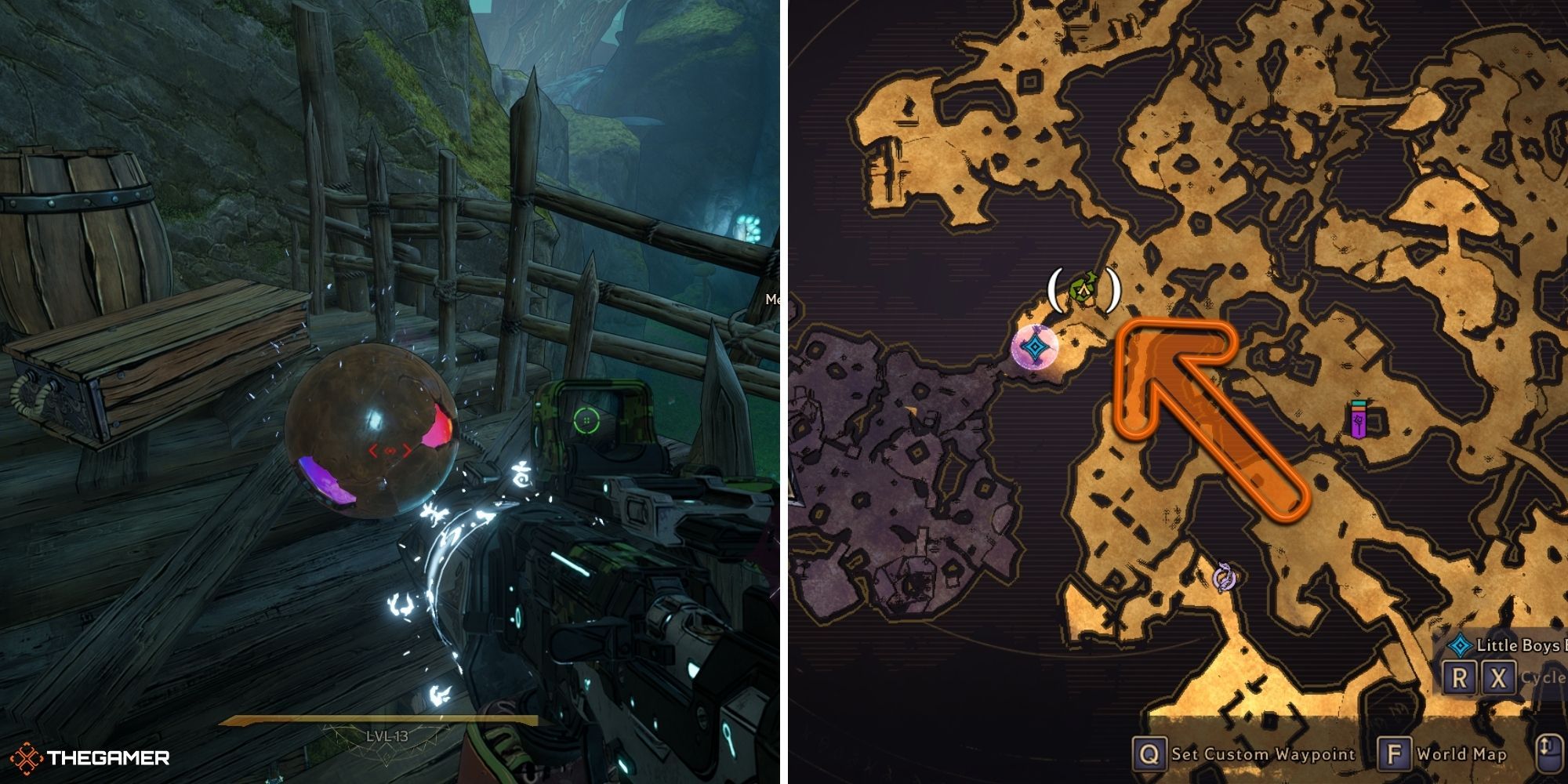 tiny tina's wonderlands - location of second lost marble in the weepwild dankness