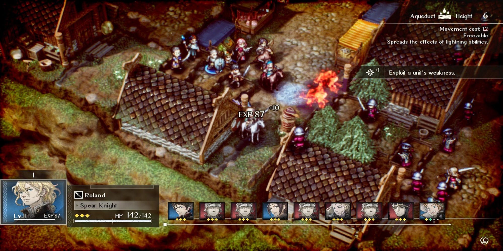 Roland earning Kudos in Triangle Strategy