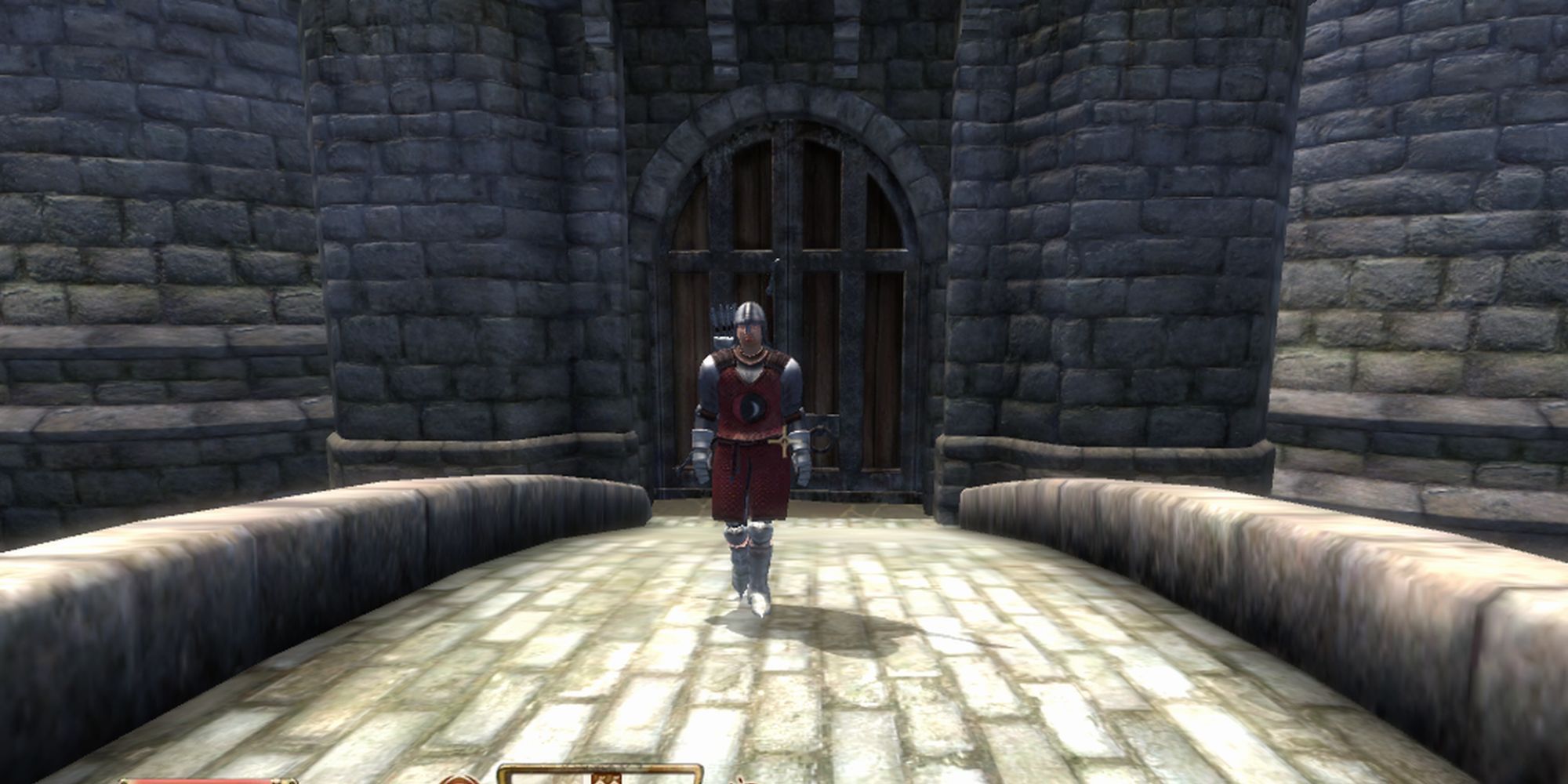 Screenshot of Skingrad Guard outside Skingrad castle
