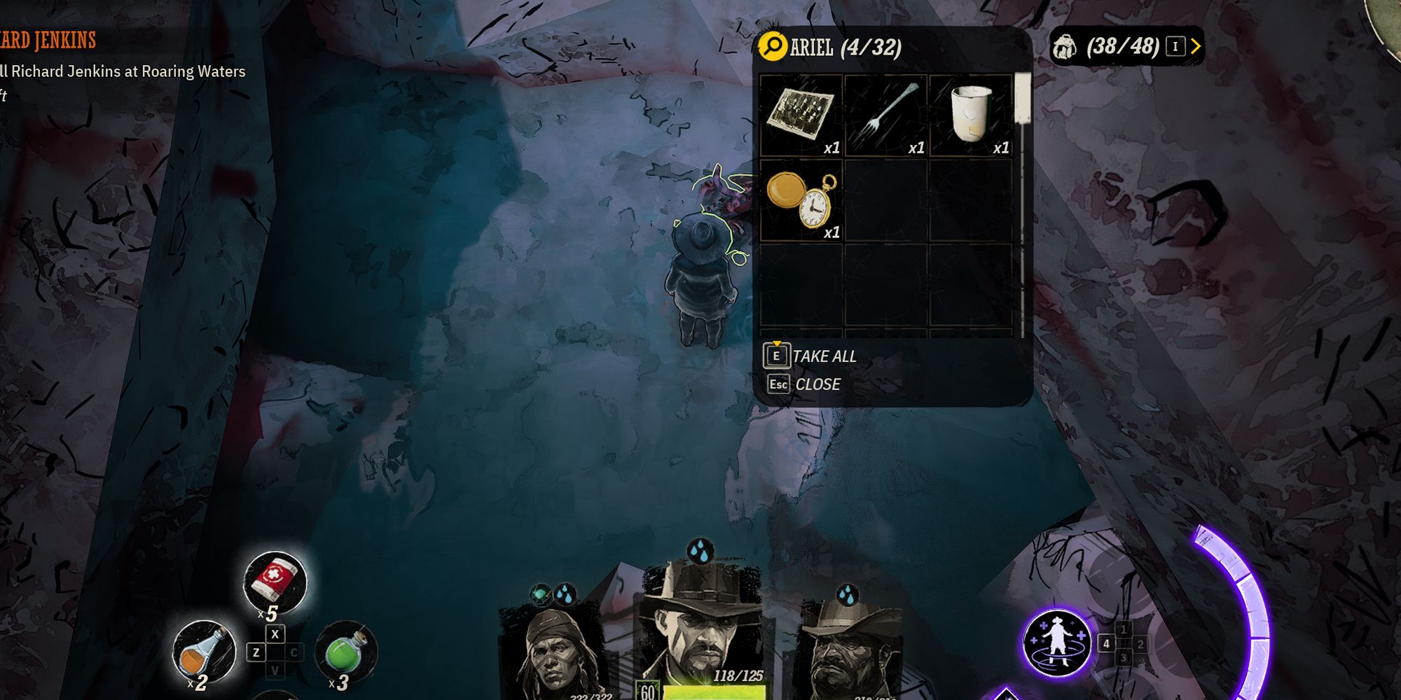 Weird West Ariel corpse behind Heathen's hut.