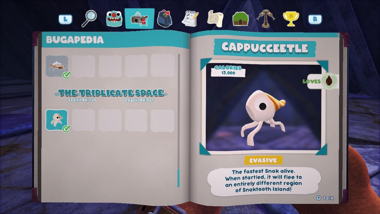Bugsnax Bugapedia Capuceetle