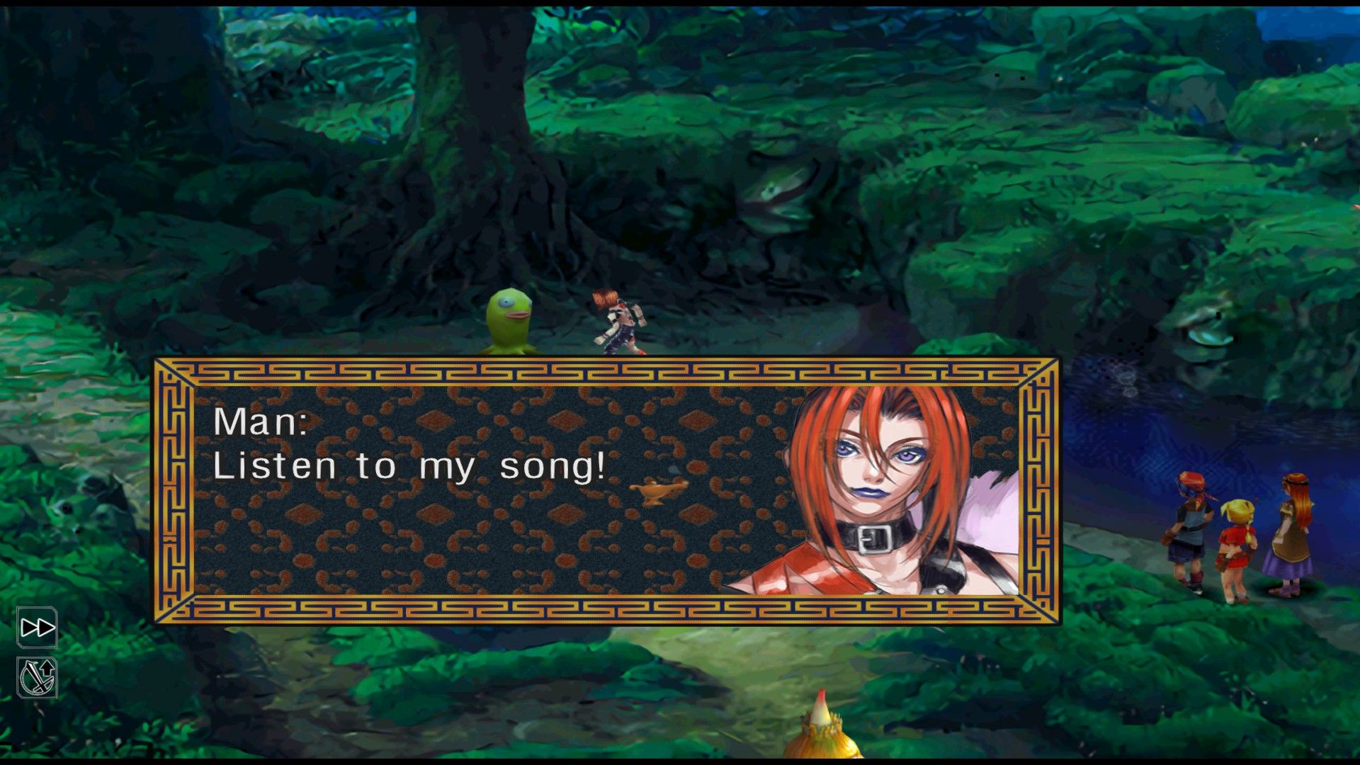 Chrono Cross Nikki being attacked