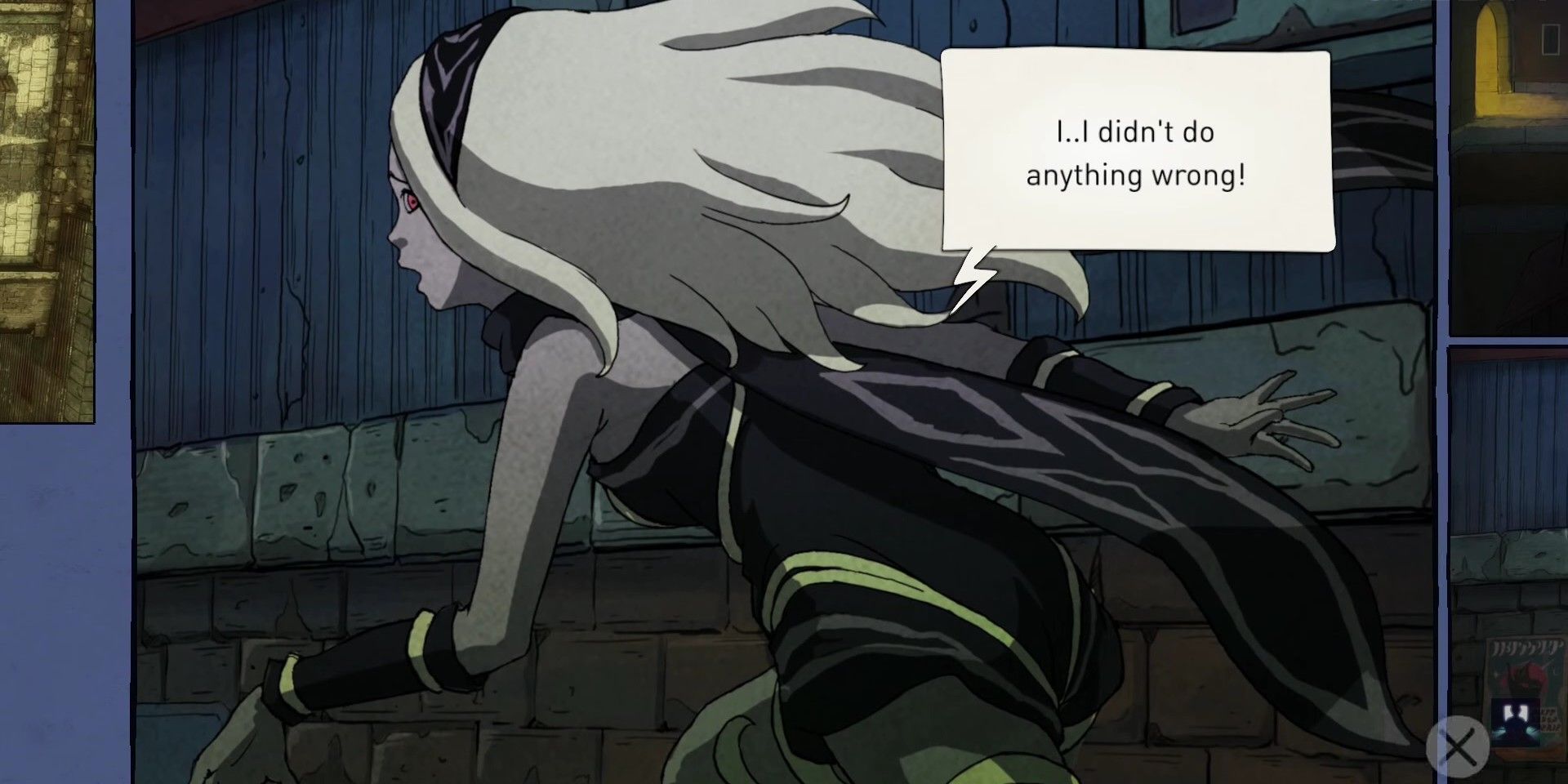 Gravity Rush Screenshot of main character Kat