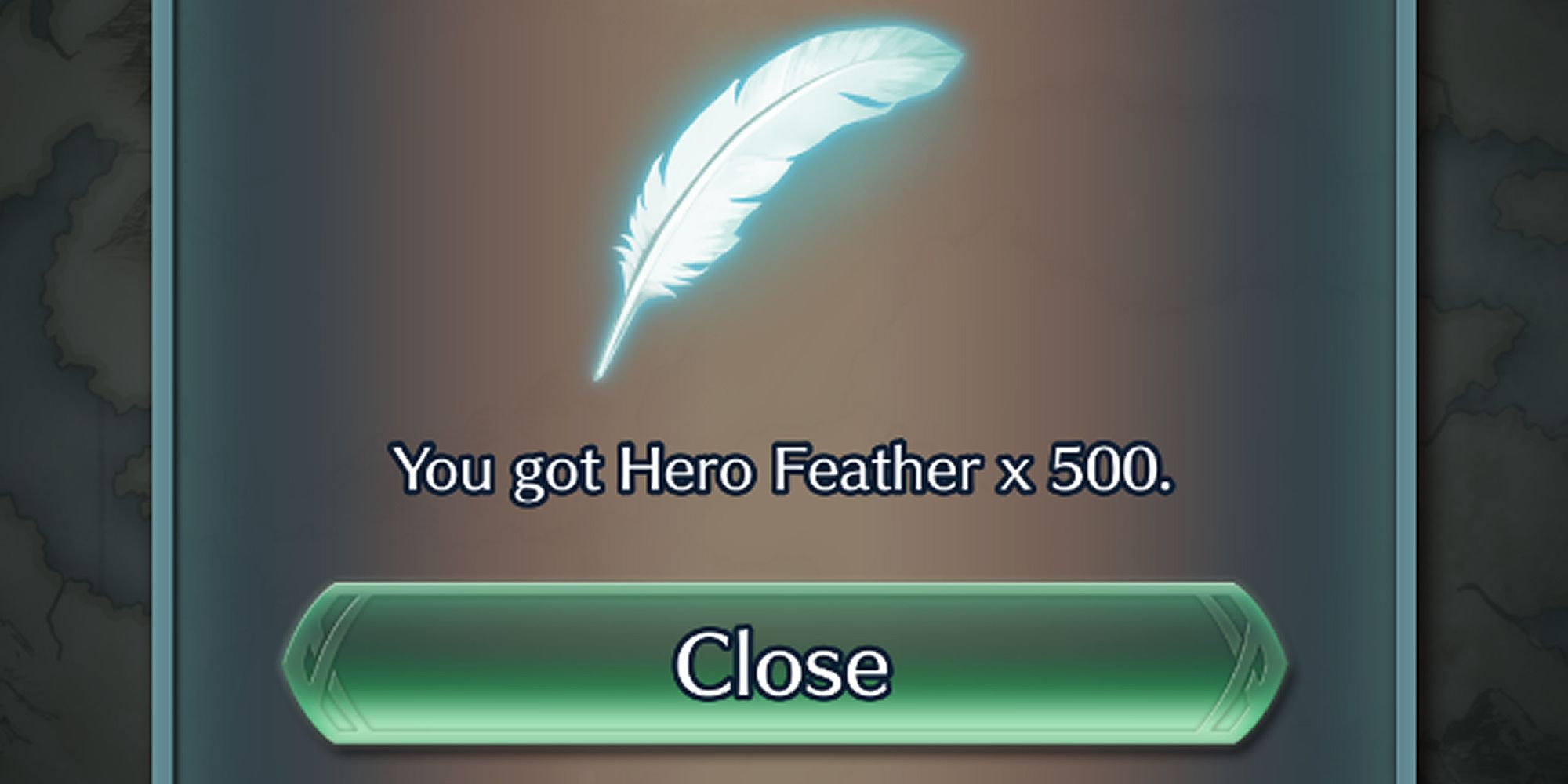 Receiving Some Hero Feathers
