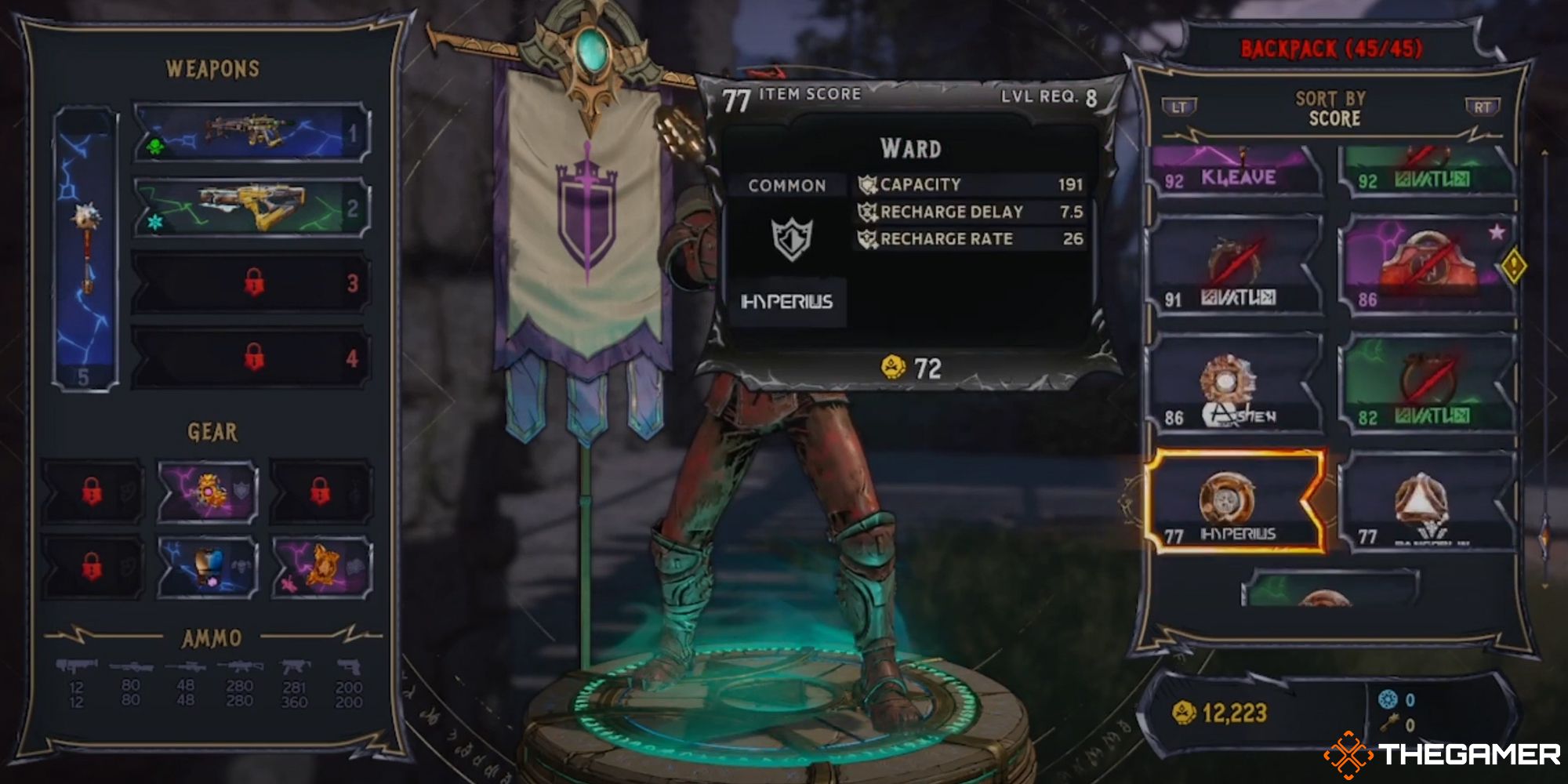Inventory Screen from Tiny Tina's Wonderlands