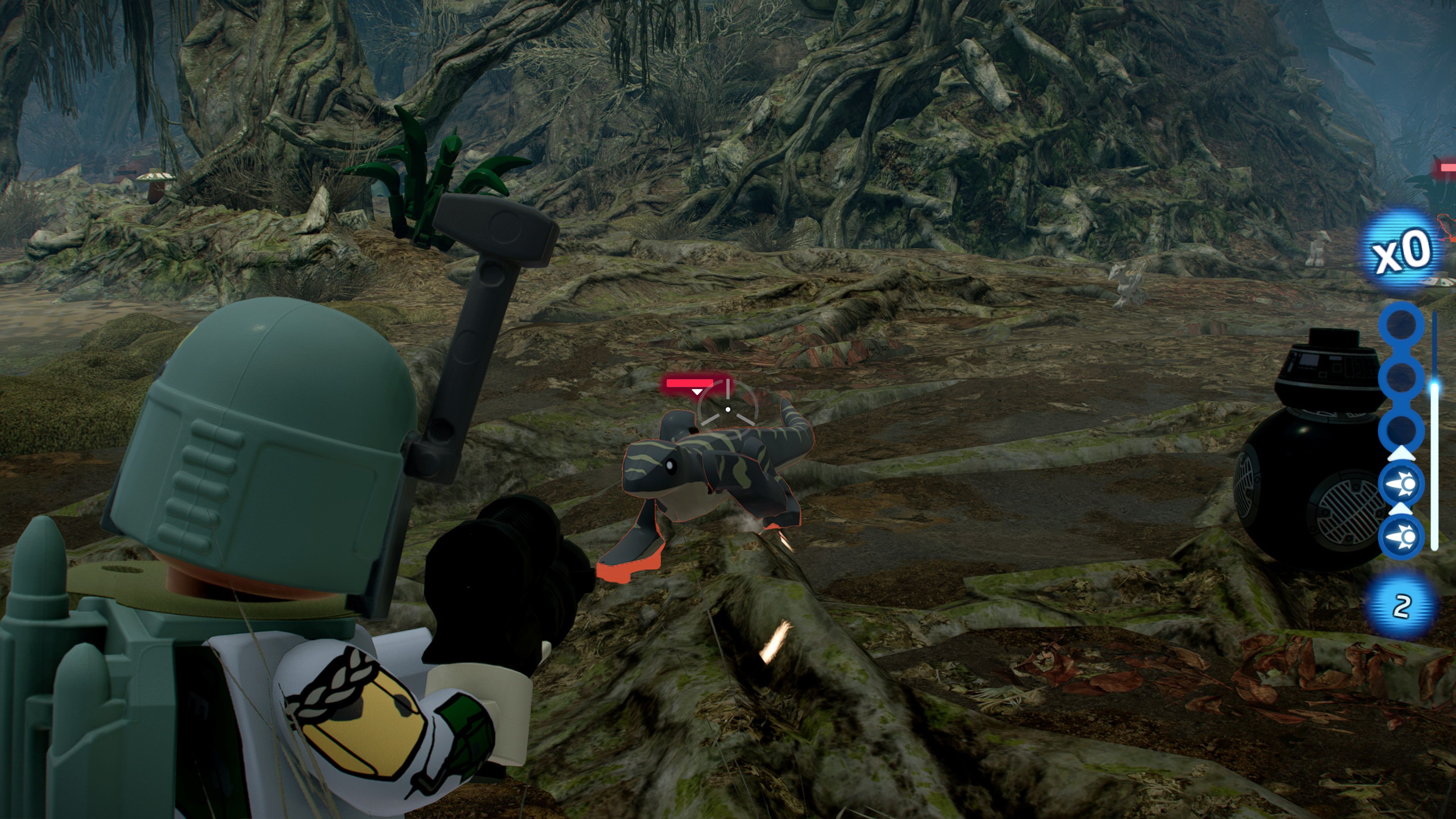 Shooting lizards on Dagobah