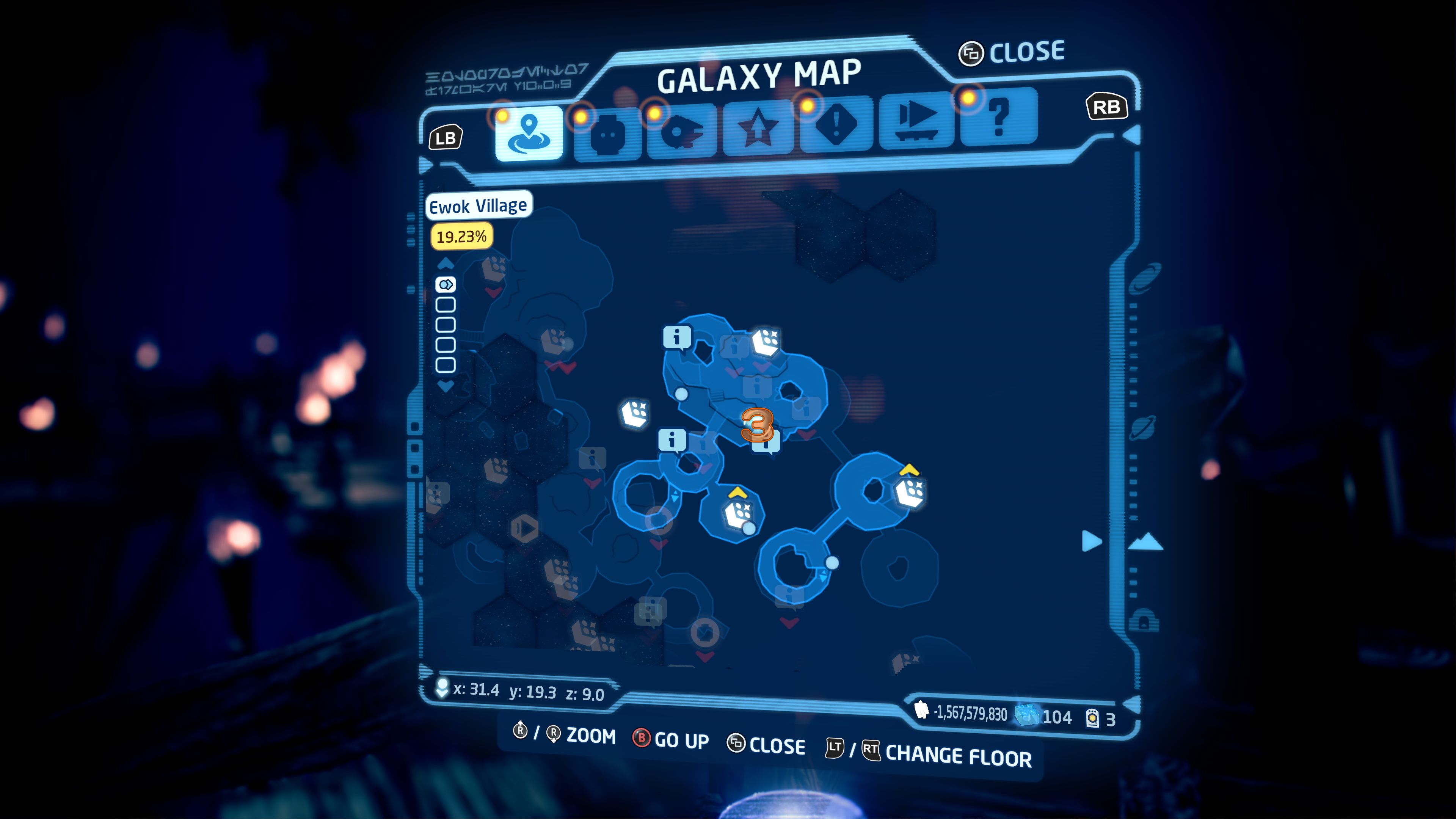 Map of Ewok Village, Level 1