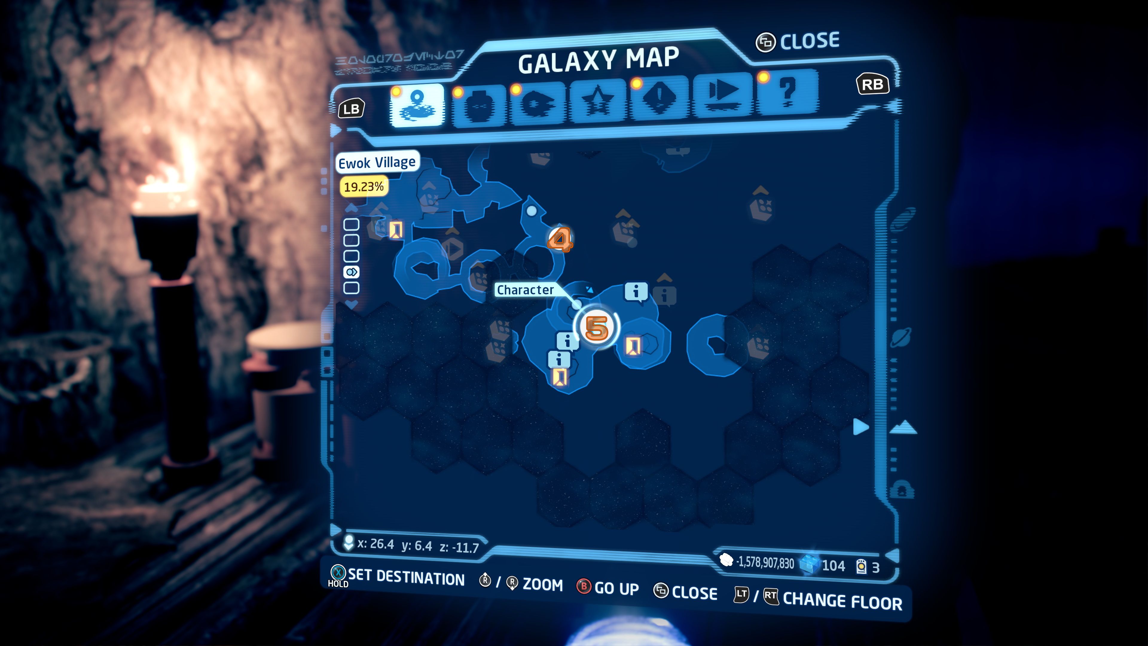 Map of Ewok Village, Level 4