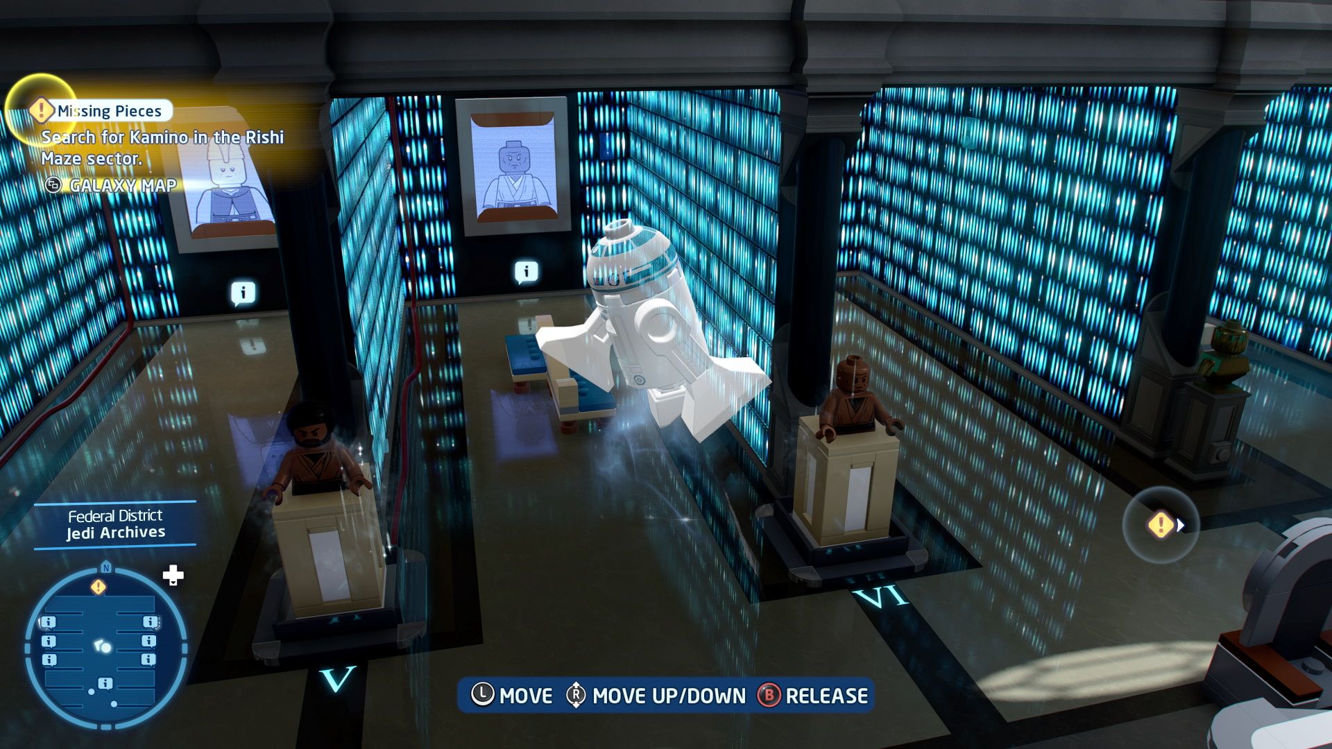 Lego Star Wars Skywalker Saga, Episode 2, Using Jedi Powers To Lift R2D2