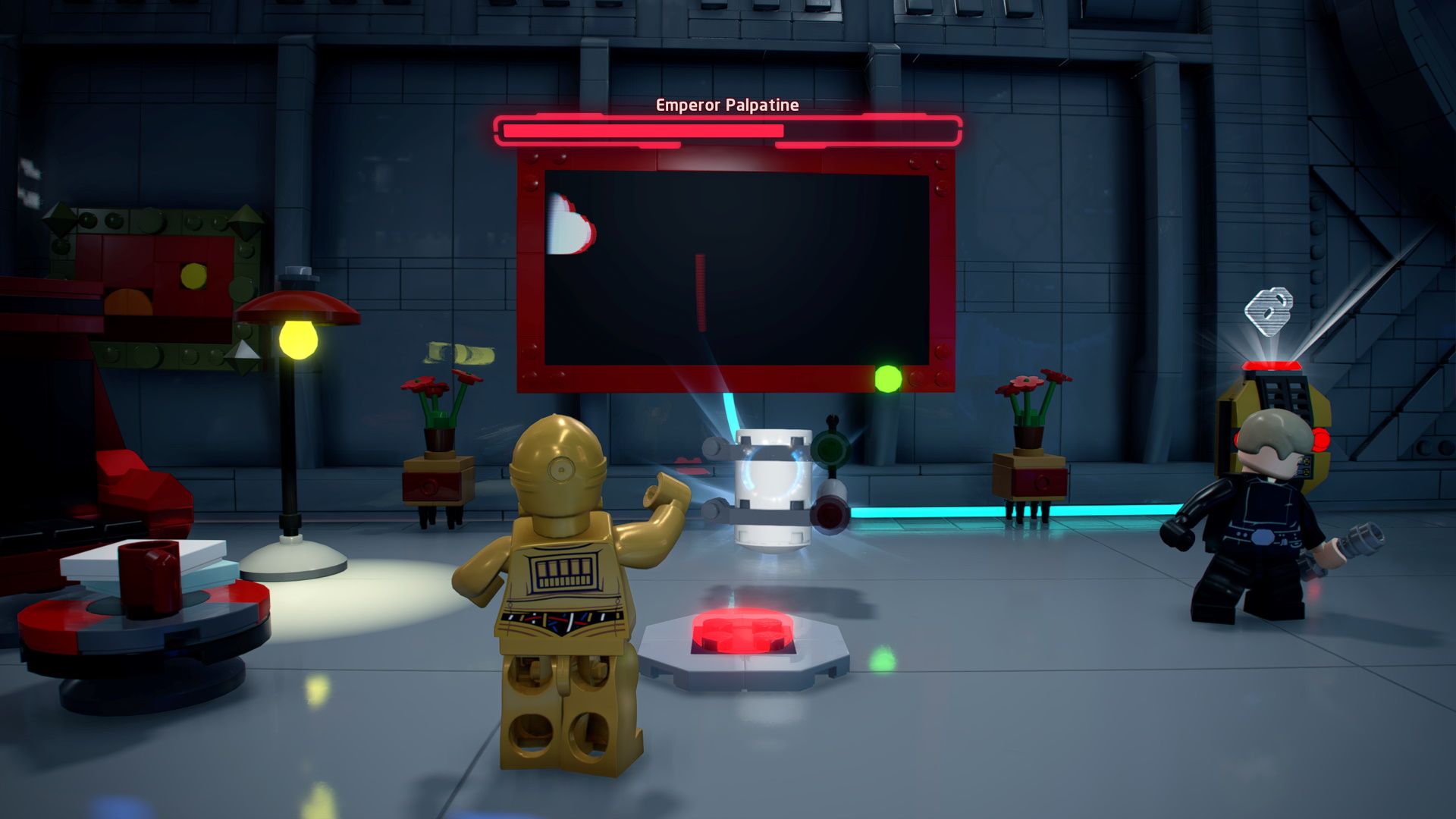Acquiring Palpatine's TV room Minikit