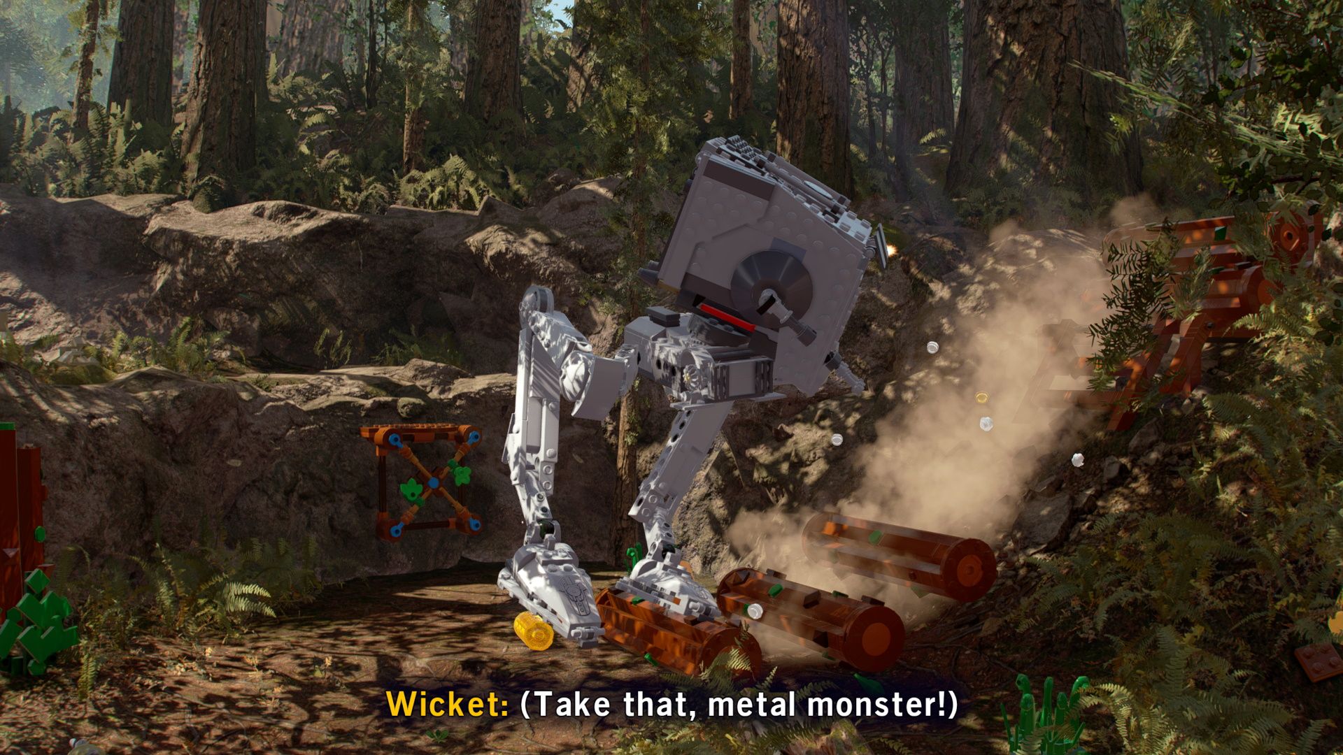Tripping the AT-AT with the log trap