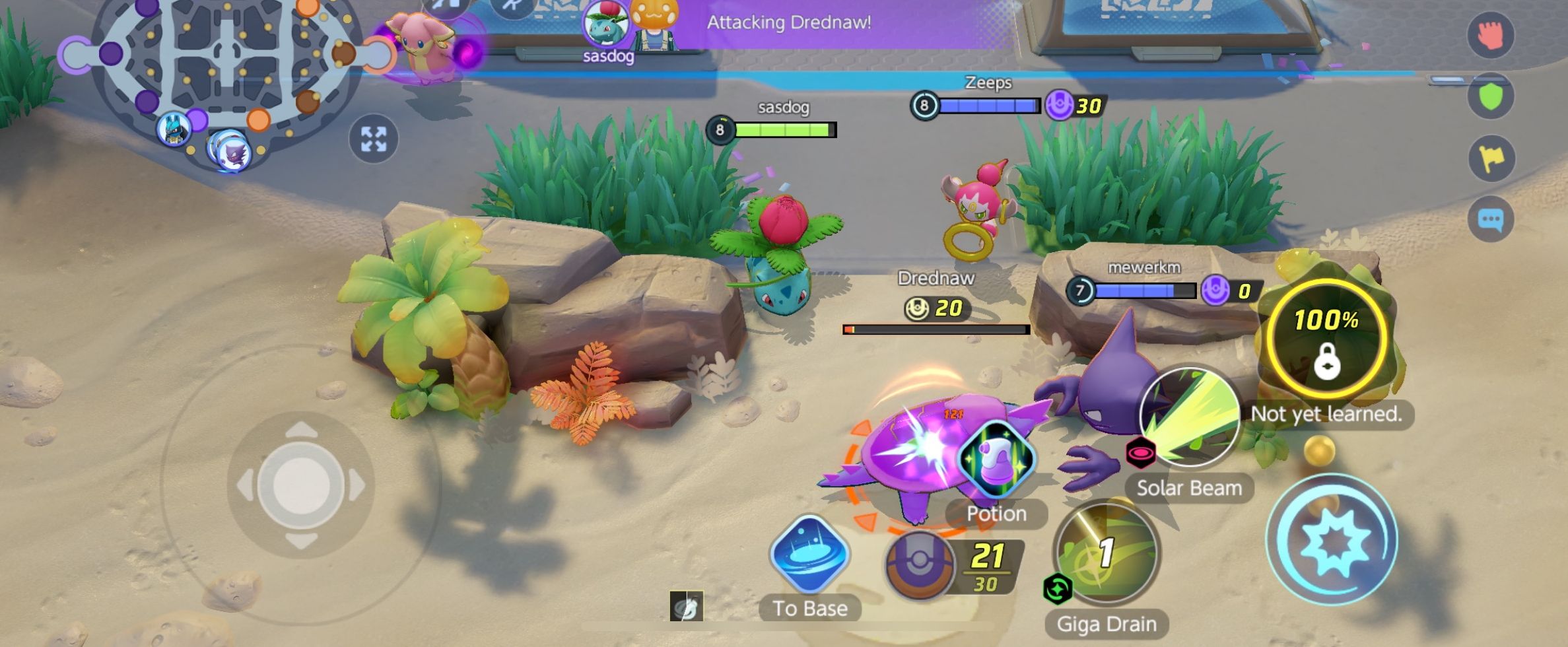 Drednaw in Remoat Stadium from Pokemon Unite