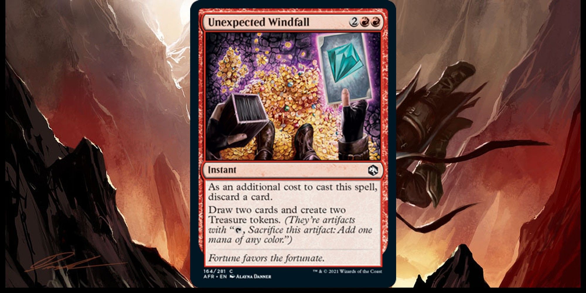 Unexpected Windfall MTG Card