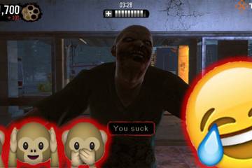 Agent G shoots a zombie with the phrase,