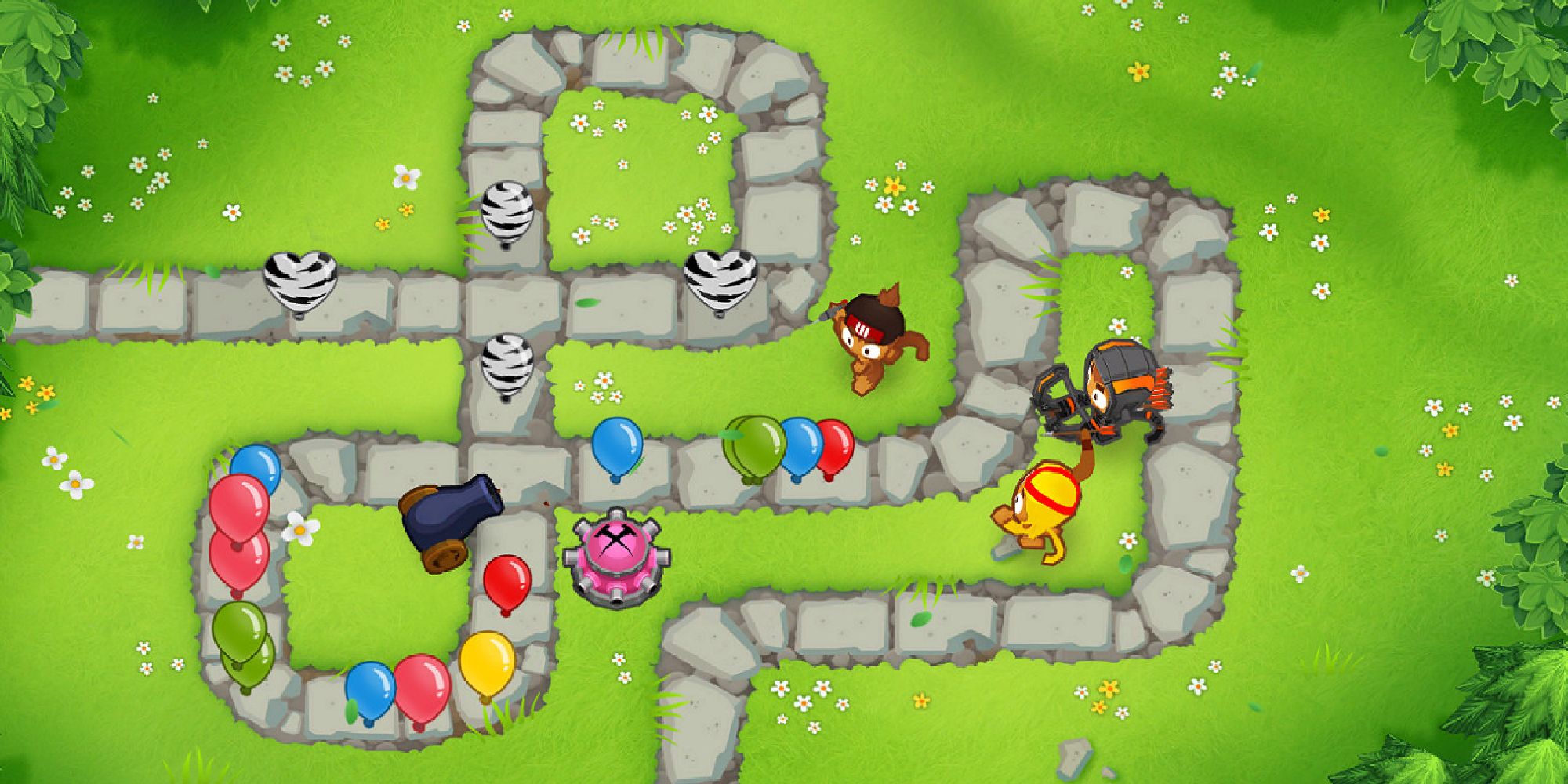 bloons tower defense 6 gameplay on beginning stage