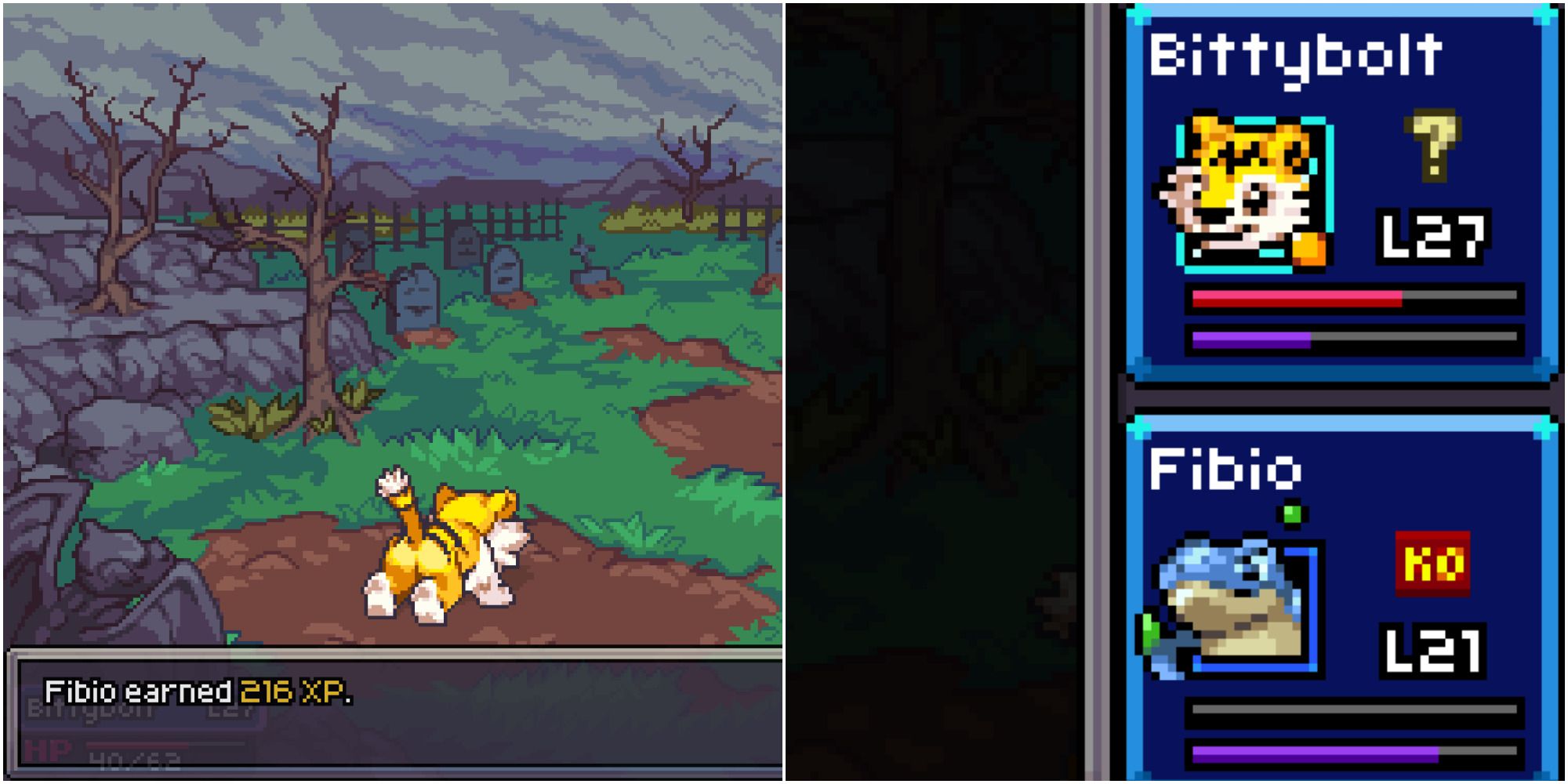 coromon knockout exp