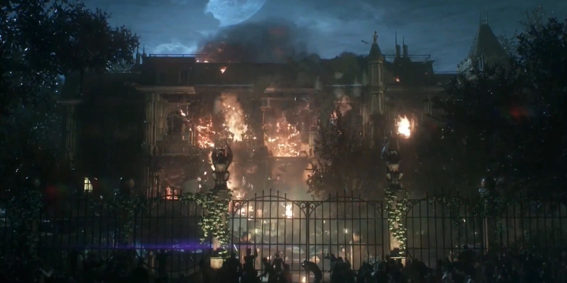 arkham knight wayne manor destroyed