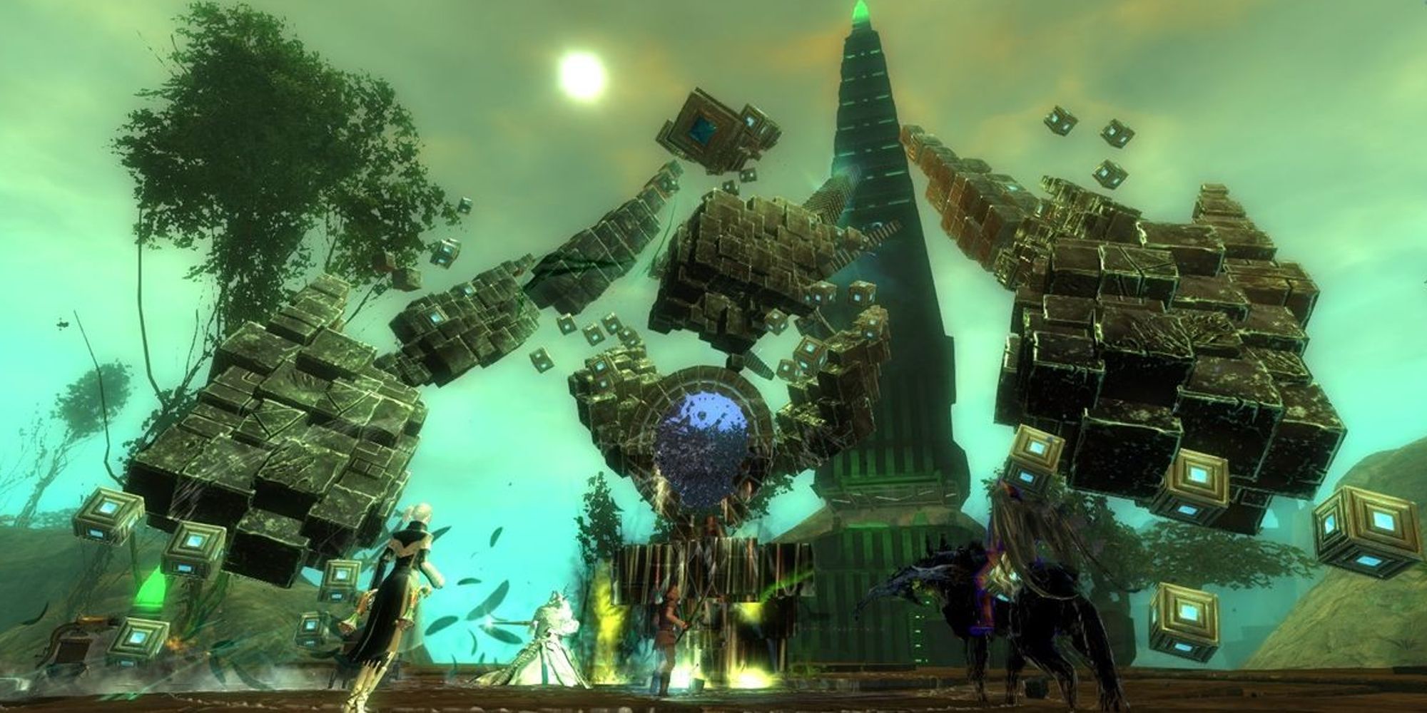 Inquest Golem Mark II world boss battle in mount maelstrom