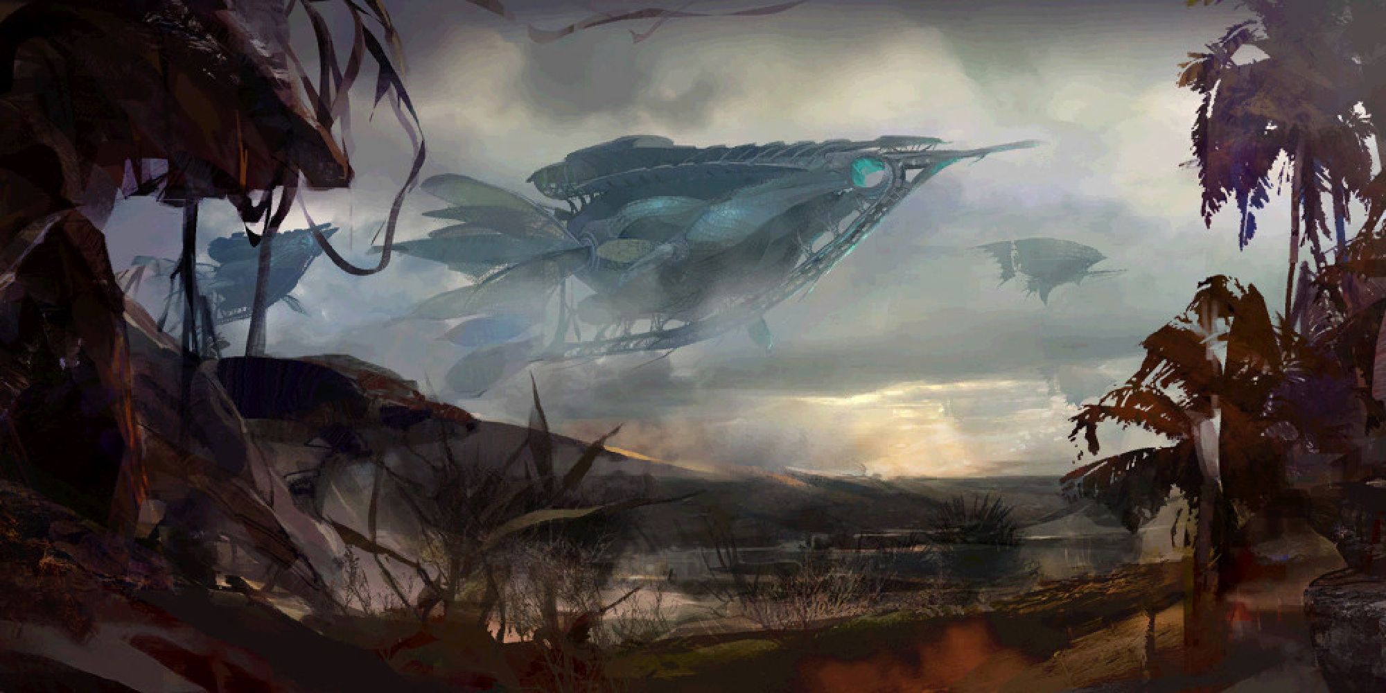 silverwastes loading screen with pact airship above area