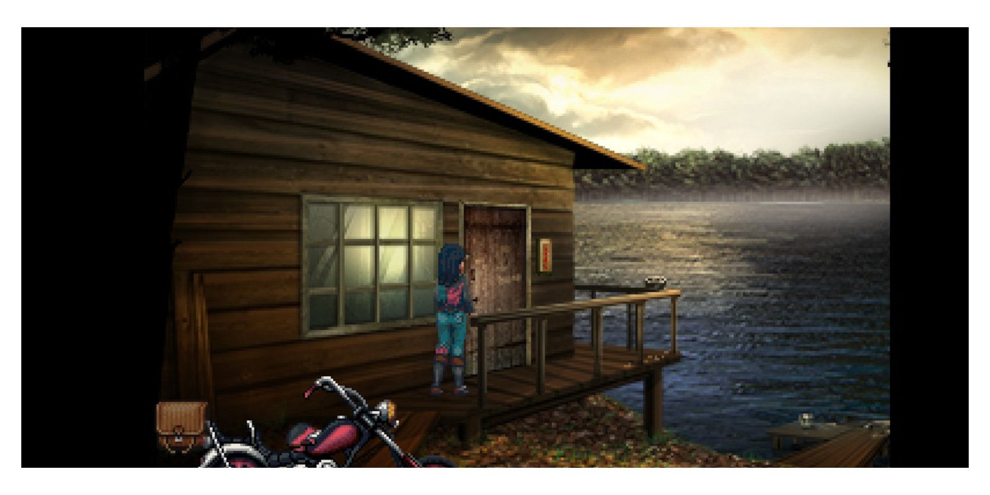 Kathy Rain at the lake house
