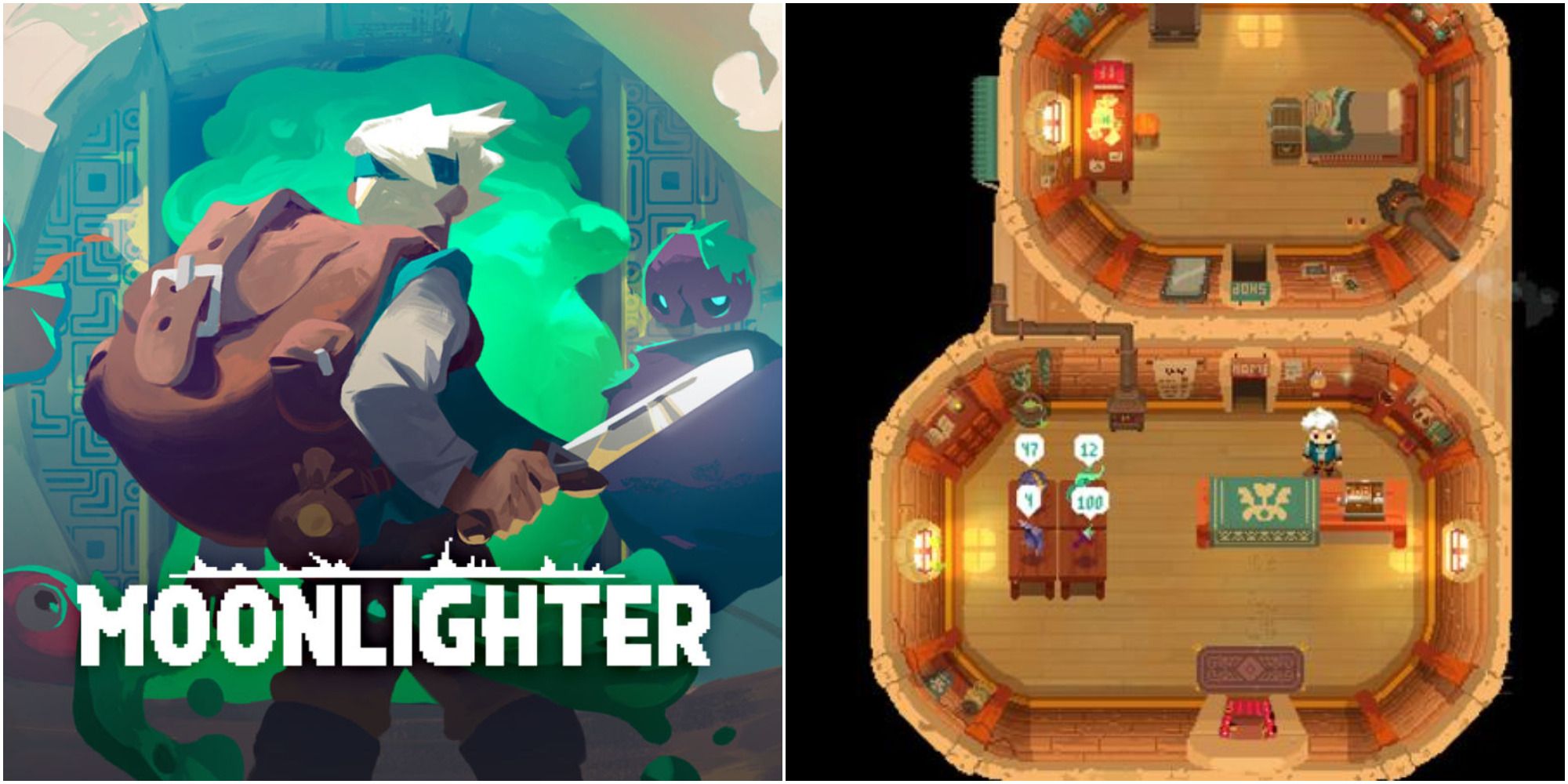 moonlighter cover & gameplay