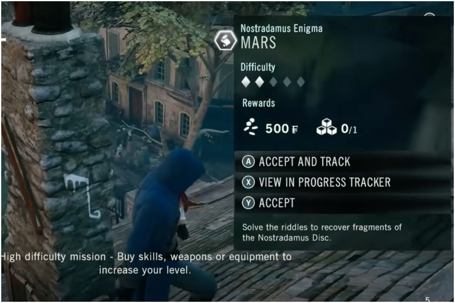 Assassin's Creed Unity Mars Riddle Location