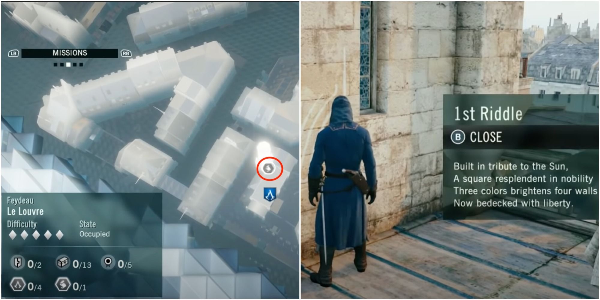 Assassin's Creed Unity Venus Riddle Location