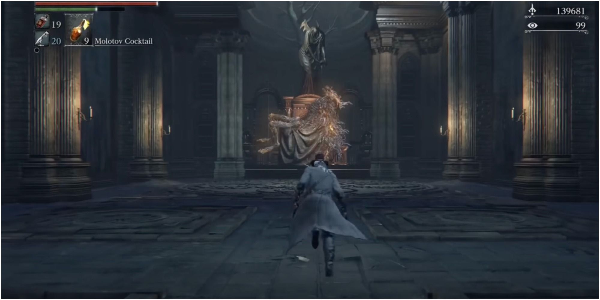Bloodborne Laurence The First Vicar boss arena