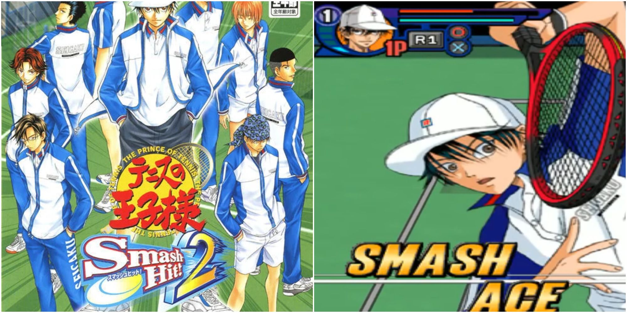 prince of tennis smash hit 2 cover & gameplay