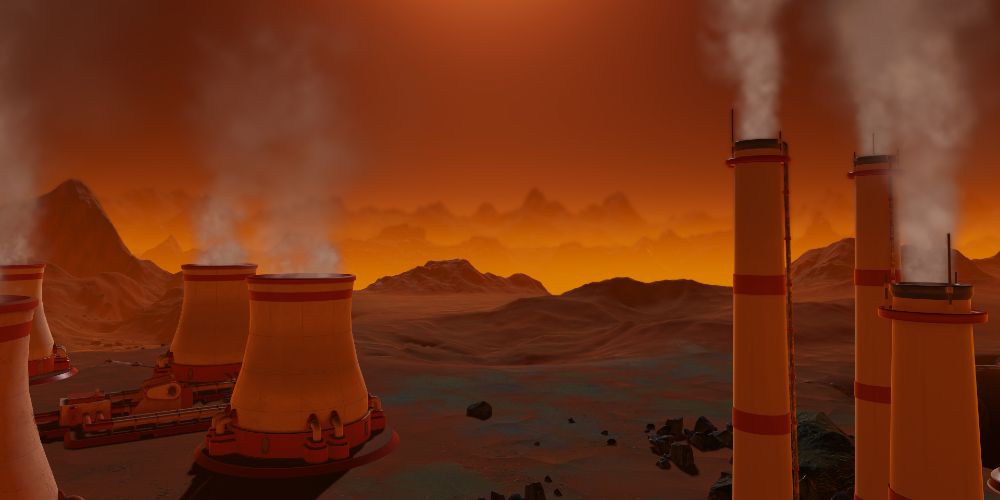 surviving mars GHG Factory Carbonate Processor