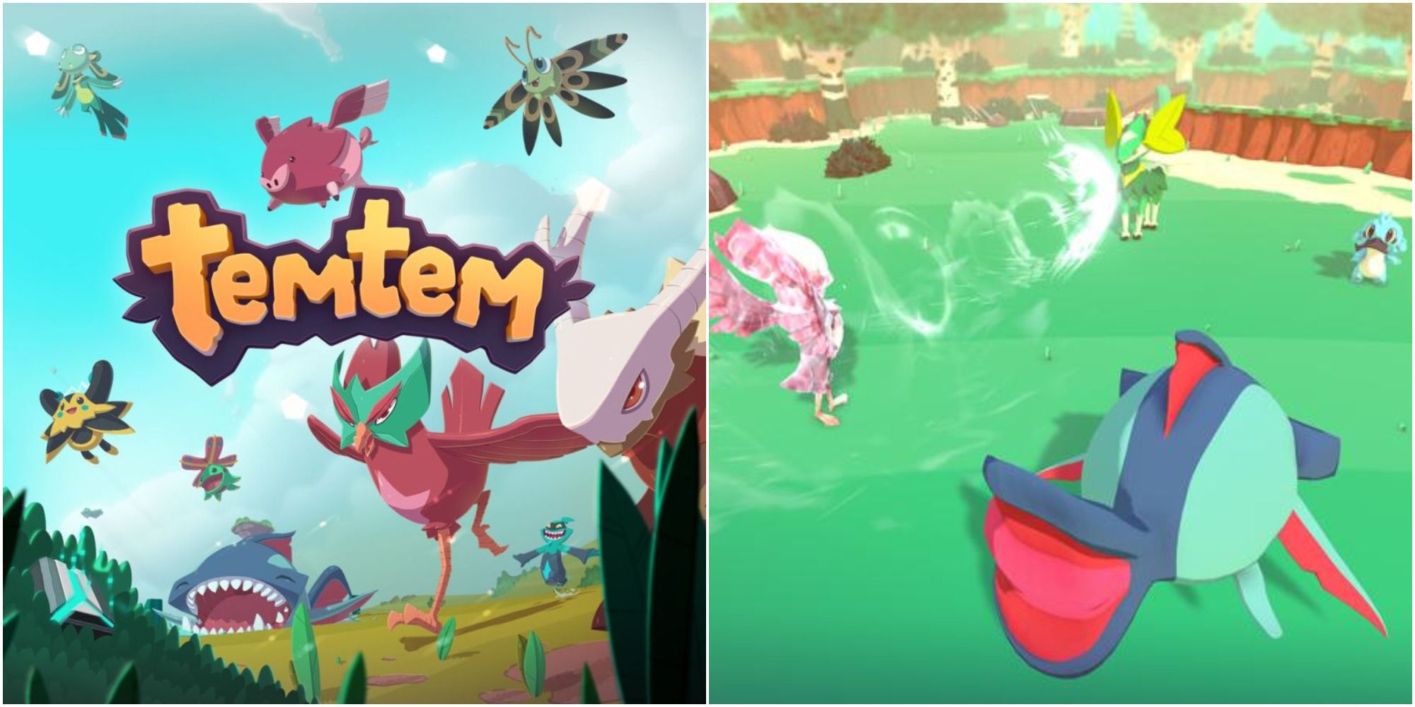 temtem cover & gameplay