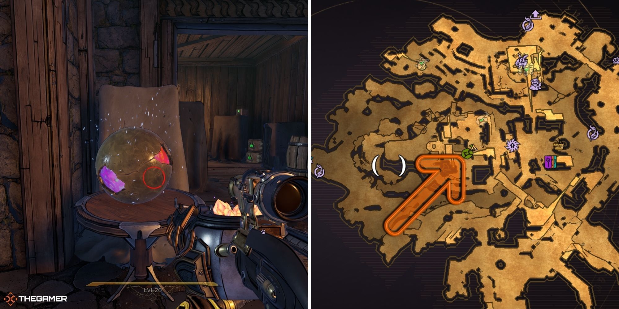 tiny tina's wonderlands - lost marble on left, map on right (1)