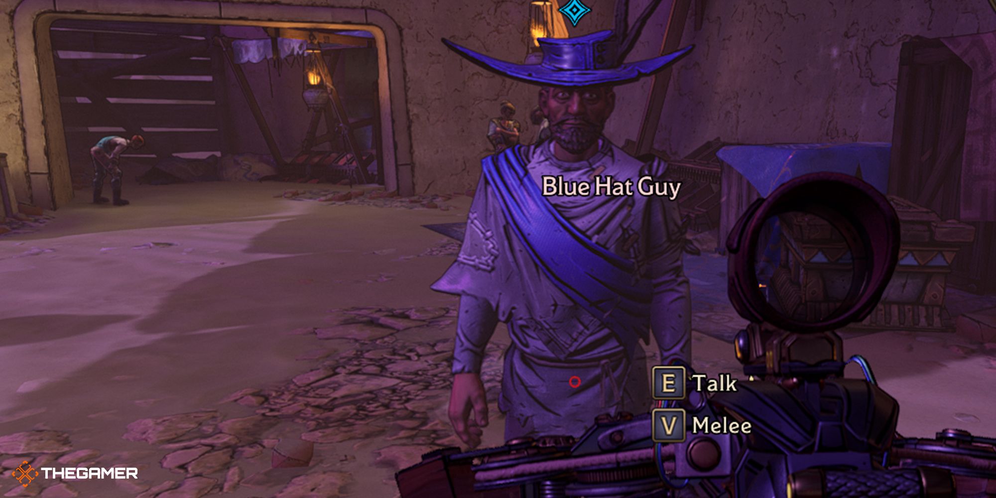 tiny tina's wonderlands - ossu-gol necropolis - blue hat guy