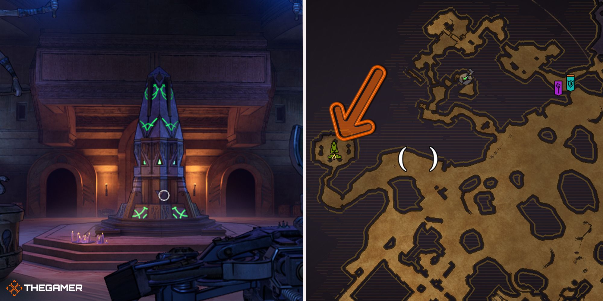 tiny tina's wonderlands - sunfang oasis - ancient obelisk