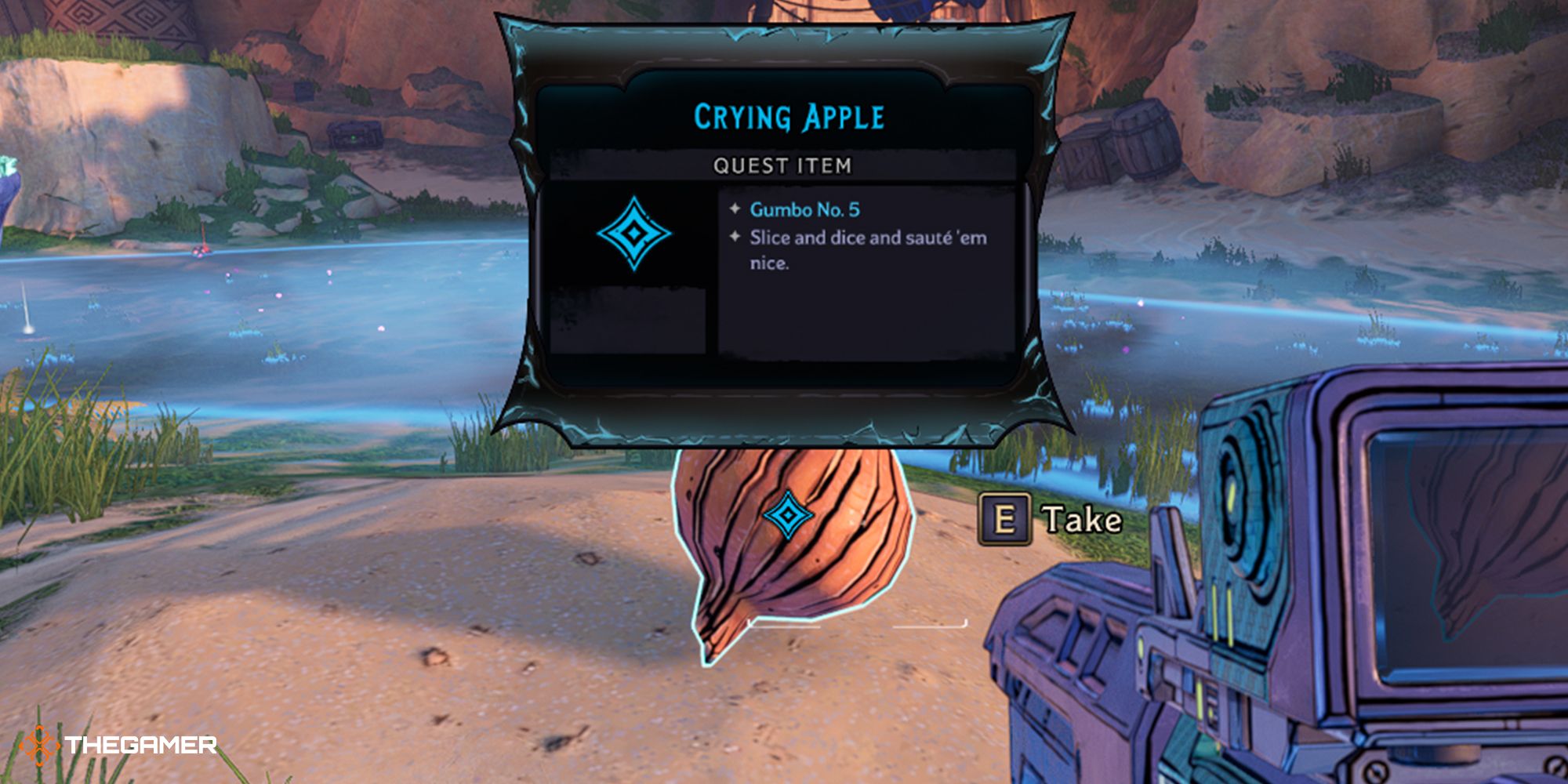 tiny tina's wonderlands - sunfang oasis - crying apple