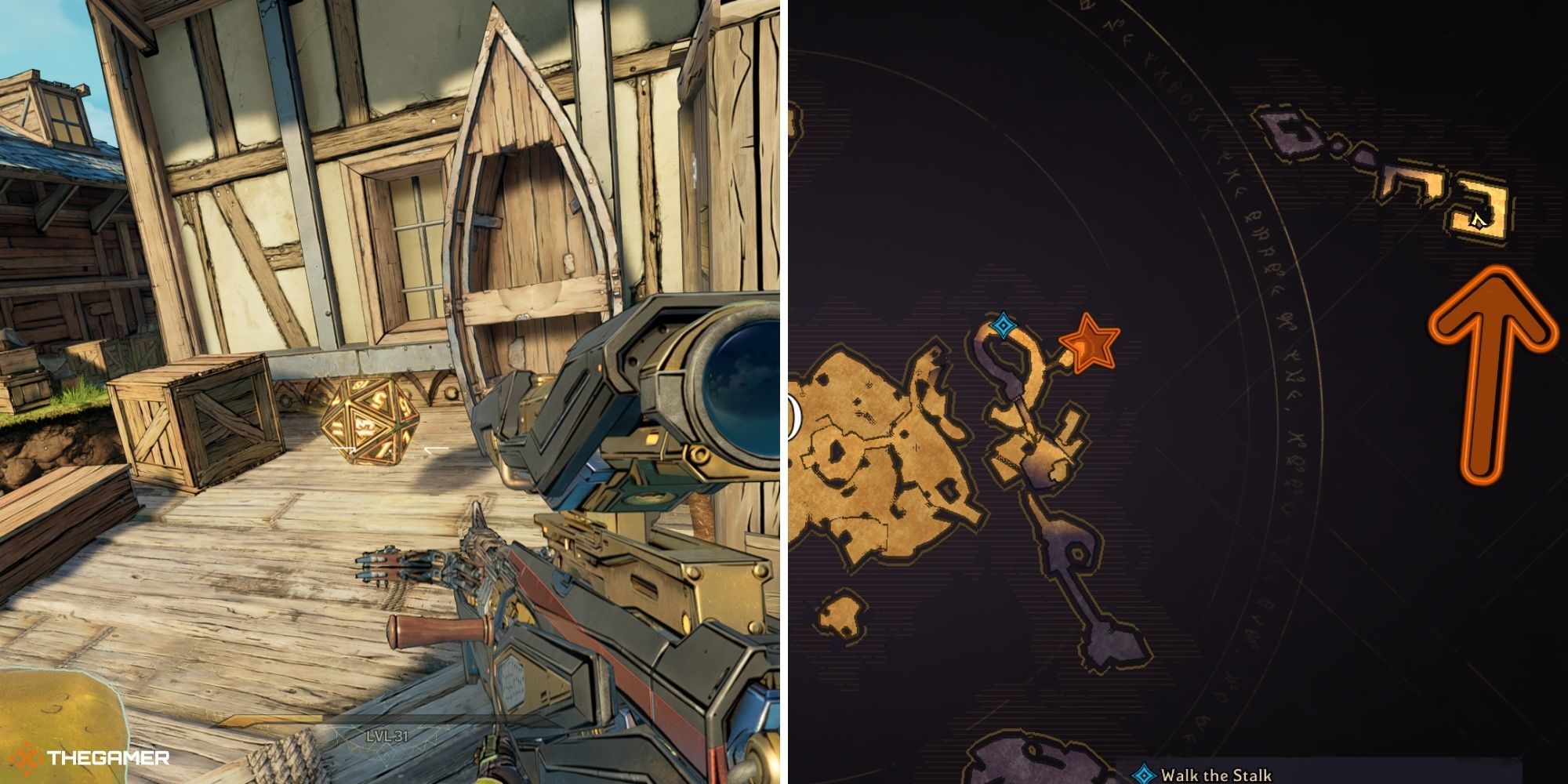tiny tina's wonderlands - tangledrift - lucky die on left, map on right (6)